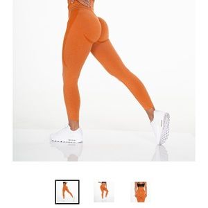 Burnt Orange Contour Seamless Leggings from nvgtn